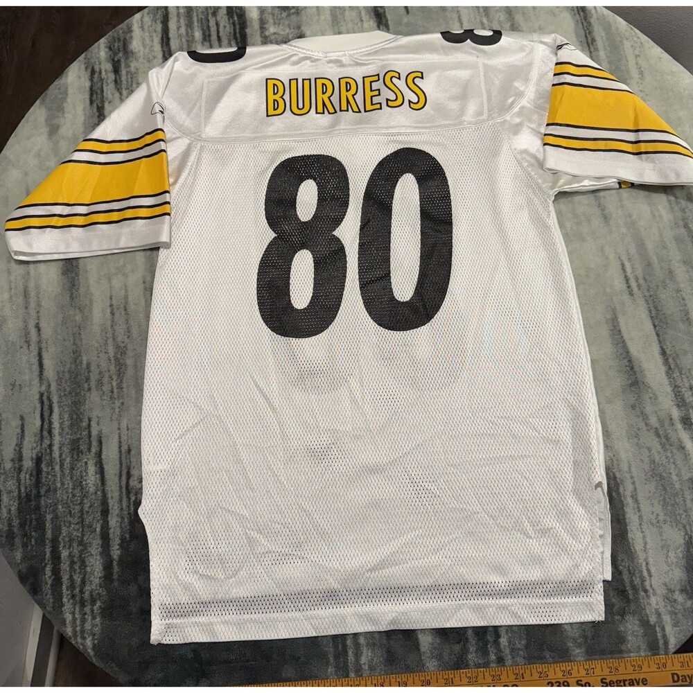 Plaxico Burress Reebok Pittsburgh Steelers Jersey Men Medium Clean Vintage White